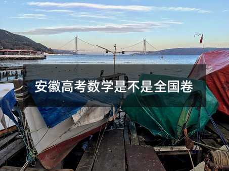 安徽高考数学是不是全国卷