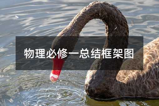 物理必修一总结框架图