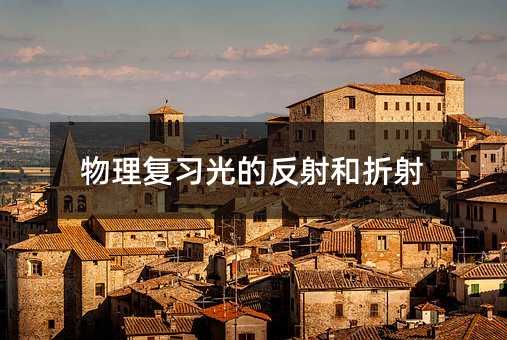物理复习光的反射和折射