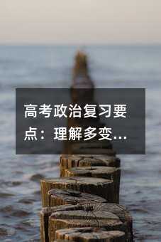 高考政治复习要点:理解多变价格的影响与策略