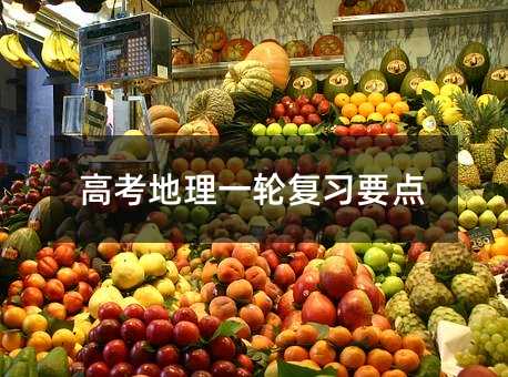 高考地理一轮复习要点