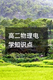 高二物理电学知识点