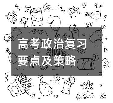 高考政治复习要点及策略