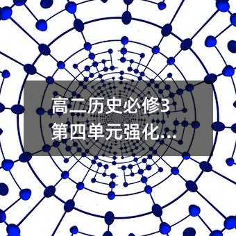 高二历史必修3第四单元强化练习