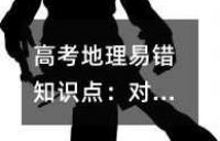 高考地理易错知识点：对地图三要素理解不清