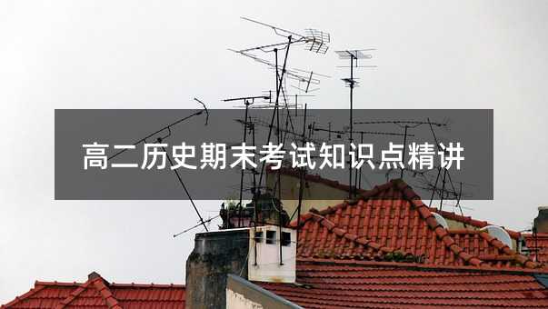 高二历史期末考试知识点精讲