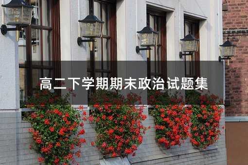 高二下学期期末政治试题集