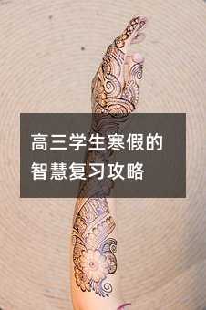 高三学生寒假的智慧复习攻略