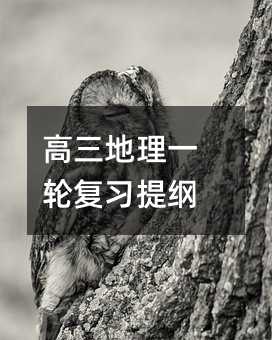 高三地理一轮复习提纲