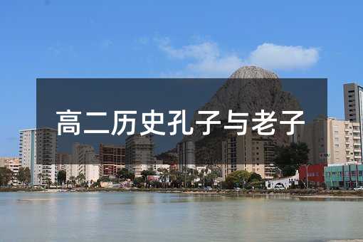 高二历史孔子与老子
